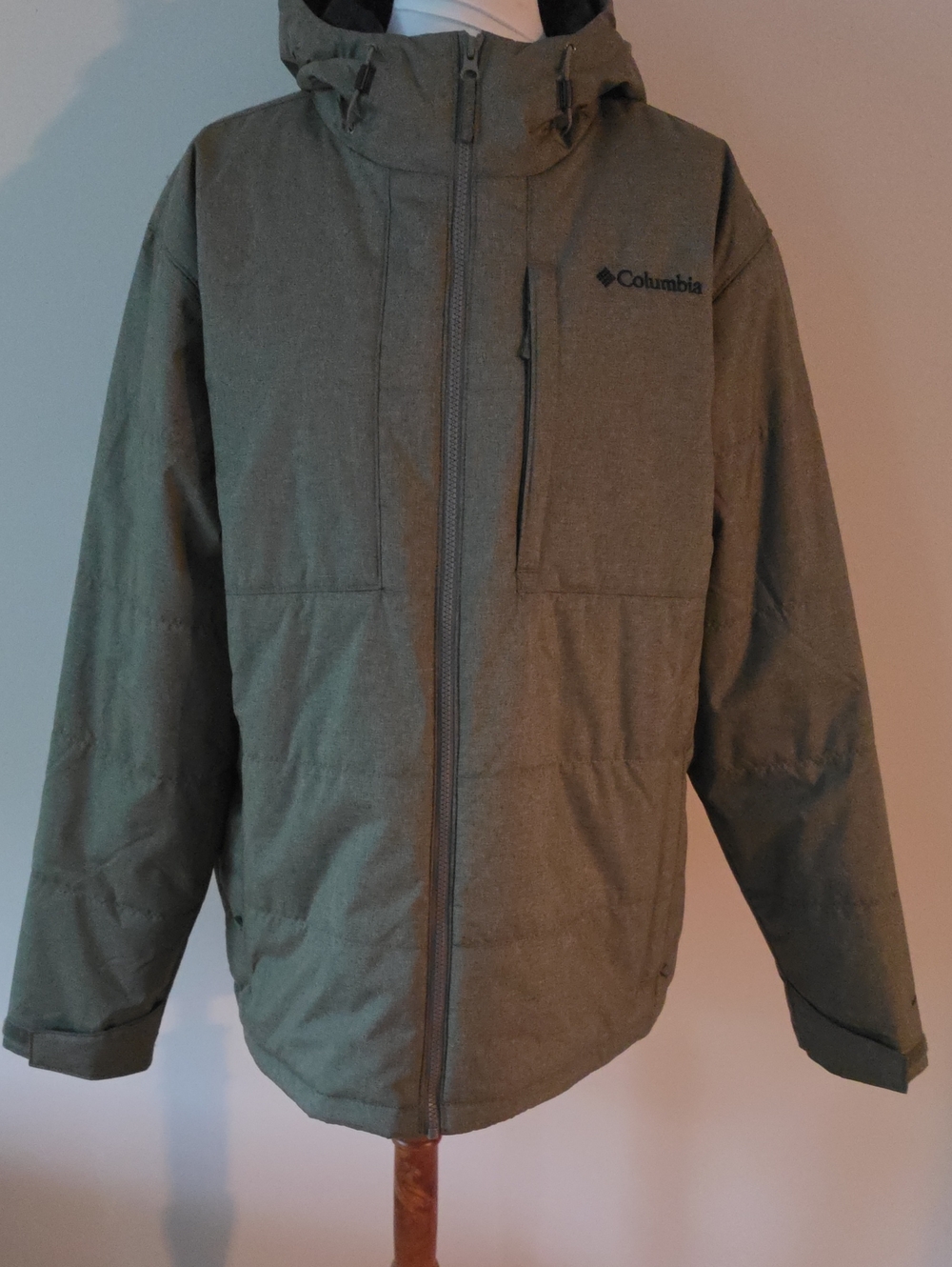 Columbia  Omni Heat Hooded Insulated Jacket - Olive Green